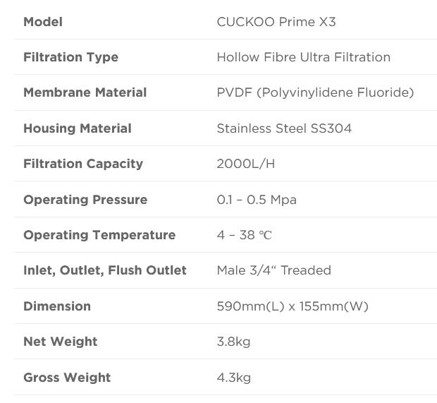 prime x3 spec